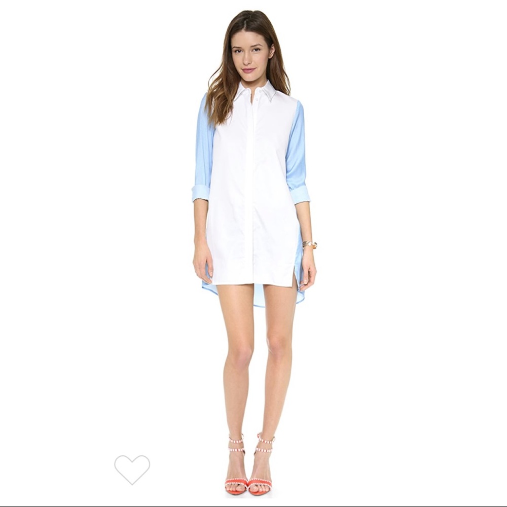 NWOT! Chalk Mallet Colorblock Shirt Dress